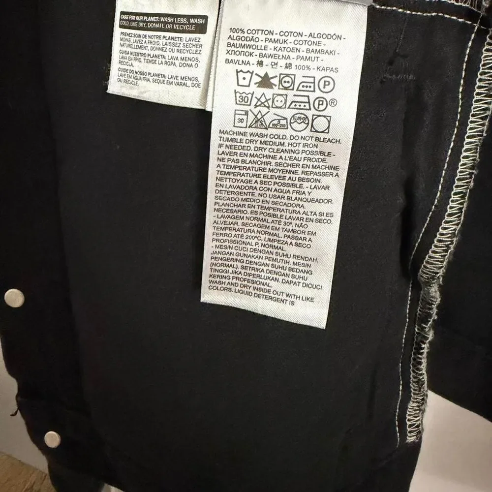 Custom Levi’s Denim Jacket with Converge Jane Doe Inspired Back Patch RARE